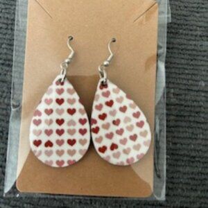 Valentine Heart Teardrop Earrings - NWT (1/$10 or 2/$15)